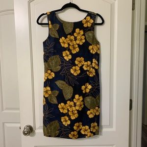 Tommy Bahama Floral 100% Silk Sleeveless Dress